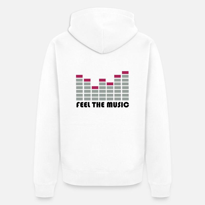 equalizer - Unisex Premium Bio Zip Hoodie - Weiß