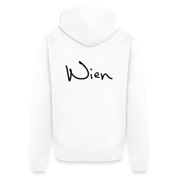 Wien1 - Veste à capuche bio Premium Unisexe - blanc - Dos - Thijin (182cm)