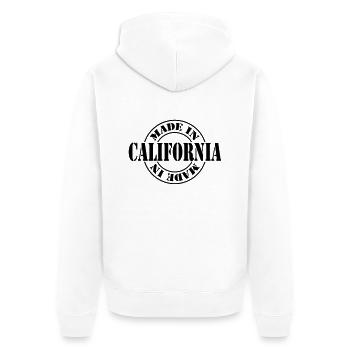 made in california m1k2 - Veste à capuche bio Premium Unisexe - blanc - Dos - Thijin (182cm)