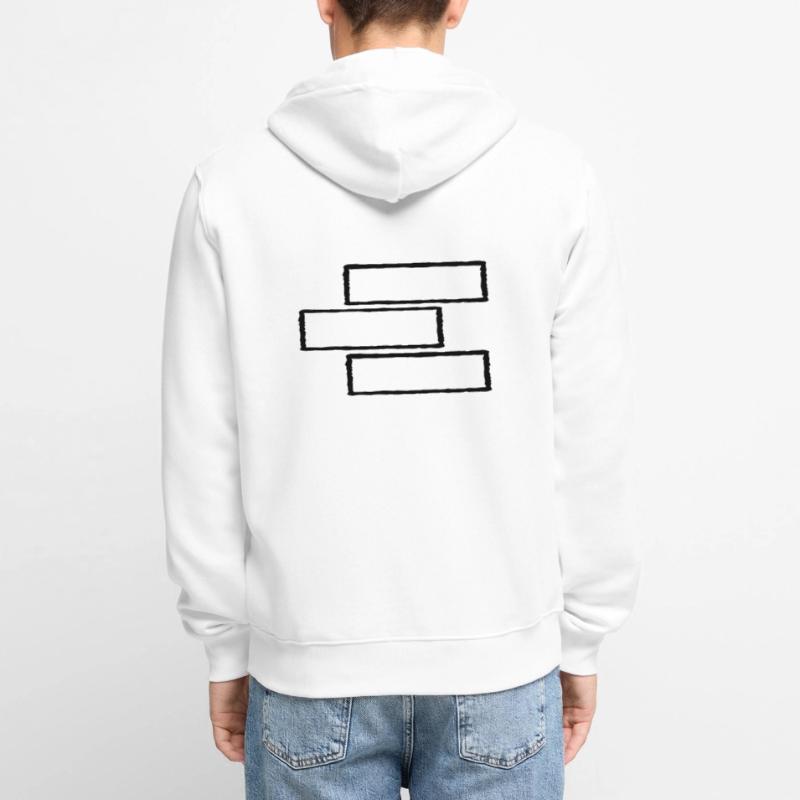 3 rectangular frame Unisex Premium Organic Zip Hoodie