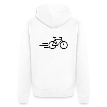 Bicyclette - Veste à capuche bio Premium Unisexe - blanc - Dos - Thijin (182cm)