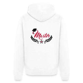 Master en - Veste à capuche bio Premium Unisexe - blanc - Dos - Thijin (182cm)