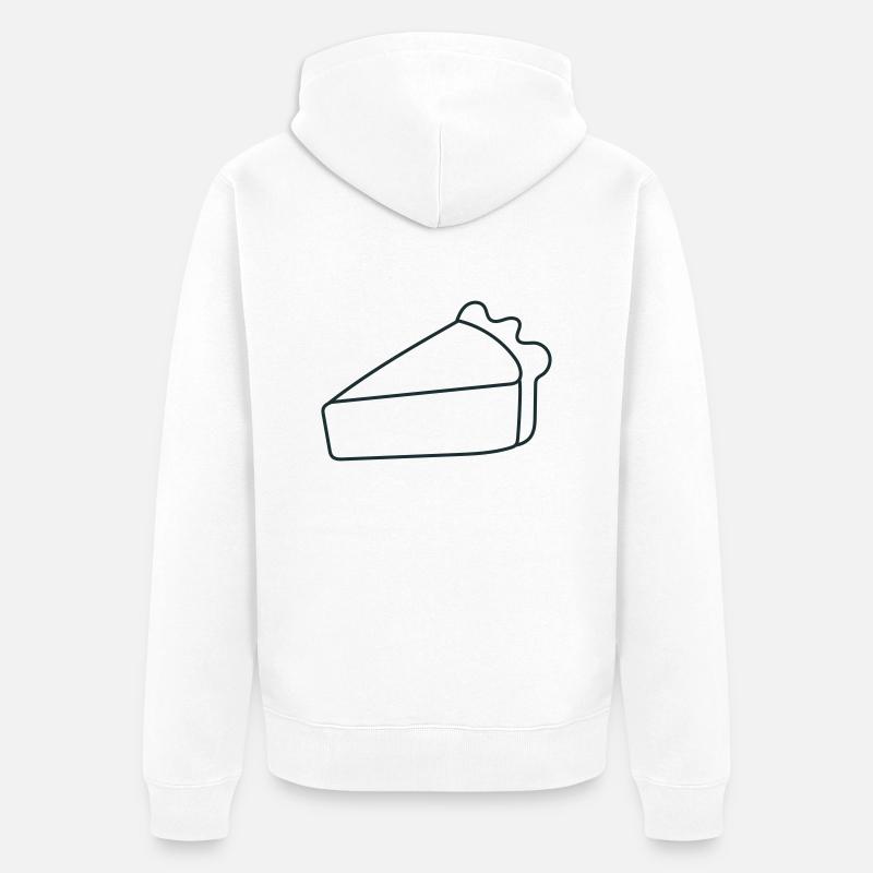 Une seule part de tarte - Veste à capuche bio Premium Unisexe - blanc