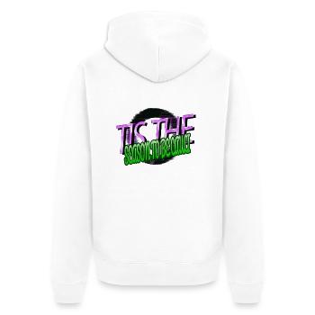 humor statement birthday present idea beard - Unisex Premium Bio Zip Hoodie - Weiß - Hinten - Thijin (182cm)