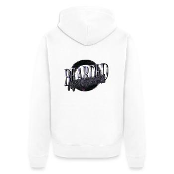 chubby chaser jokes beard lover wizard whitebeard - Unisex Premium Bio Zip Hoodie - Weiß - Hinten - Thijin (182cm)
