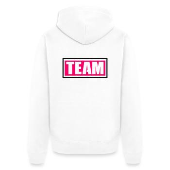 équipe - Veste à capuche bio Premium Unisexe - blanc - Dos - Thijin (182cm)