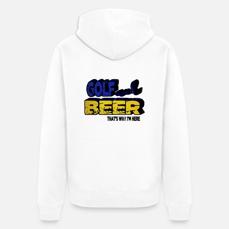 Liqueur de conception de bière - Veste à capuche bio Premium Unisexe - blanc