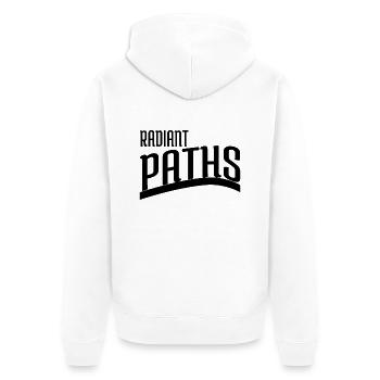idée cadeau citation humour présent idée déclaration heureux - Veste à capuche bio Premium Unisexe - blanc - Dos - Thijin (182cm)