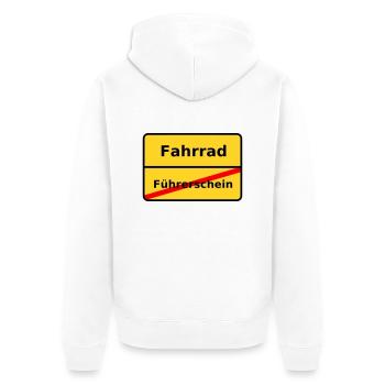 Cyclisme - Veste à capuche bio Premium Unisexe - blanc - Dos - Thijin (182cm)