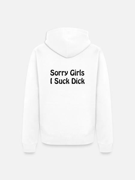 Sorry Girls - Unisex Premium Bio Zip Hoodie - Weiß
