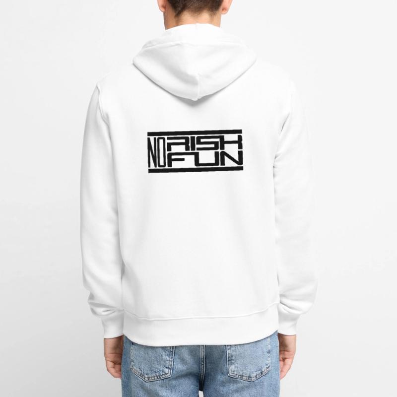 bar pas de risque pas de plaisir réclamation risque danger Veste à capuche bio Premium Unisexe