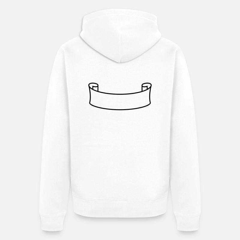 Banner - Veste à capuche bio Premium Unisexe - blanc
