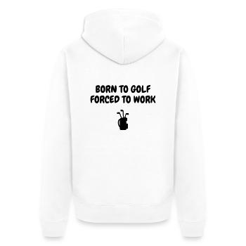 Golf - Sport - Golfer - Club - Green - Game - Play - Veste à capuche bio Premium Unisexe - blanc - Dos - Thijin (182cm)