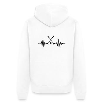 Miniature golf - Unisex Premium Organic Zip Hoodie - white - Back - Thijin (182cm)