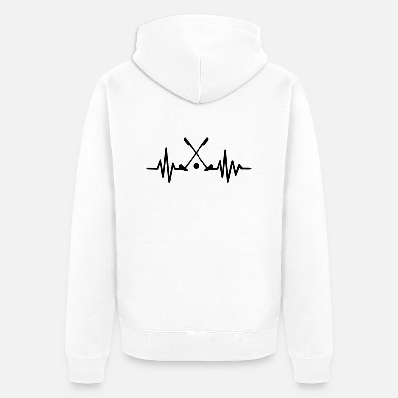 Minigolf - Unisex Premium Bio Zip Hoodie - Weiß