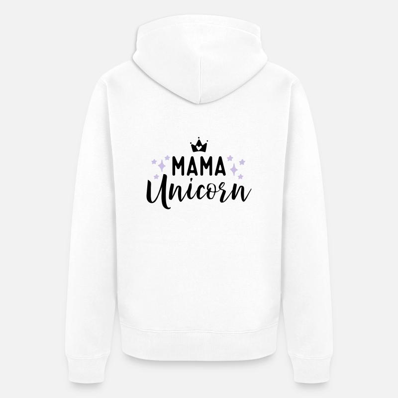 Unicorn - Veste à capuche bio Premium Unisexe - blanc
