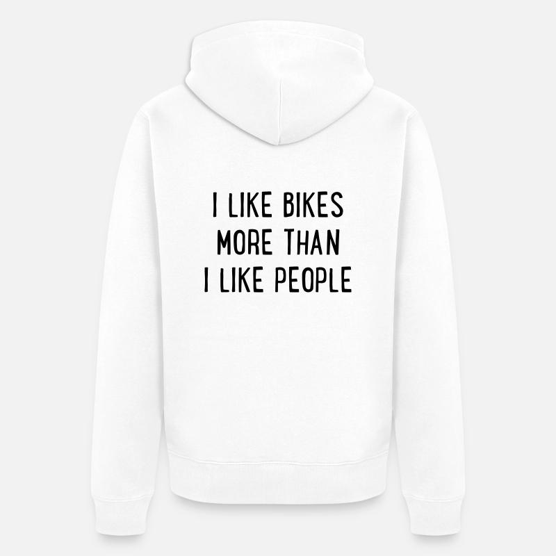 Vélo - Veste à capuche bio Premium Unisexe - blanc