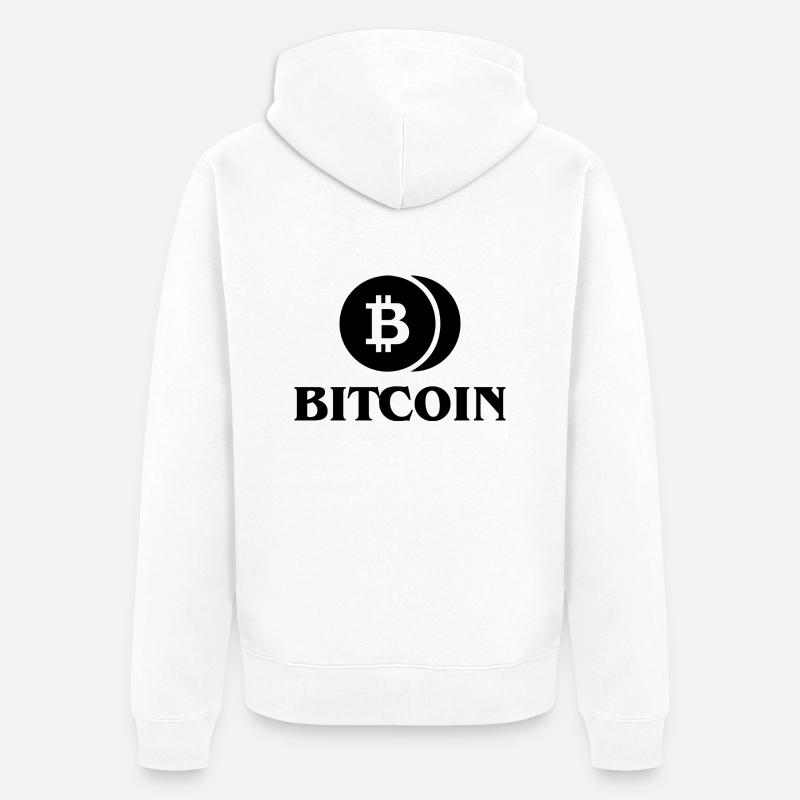 Bitcoin Trading Crypto Stocks - Veste à capuche bio Premium Unisexe - blanc