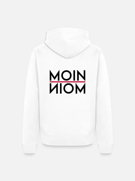 Moin Moin - Unisex Premium Bio Zip Hoodie - Weiß
