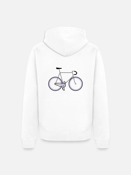 Fixie - Veste à capuche bio Premium Unisexe - blanc