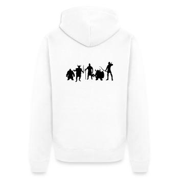 fantasy - Unisex Premium Bio Zip Hoodie - Weiß - Hinten - Thijin (182cm)