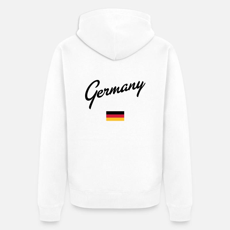 Germany - Unisex Premium Bio Zip Hoodie - Weiß
