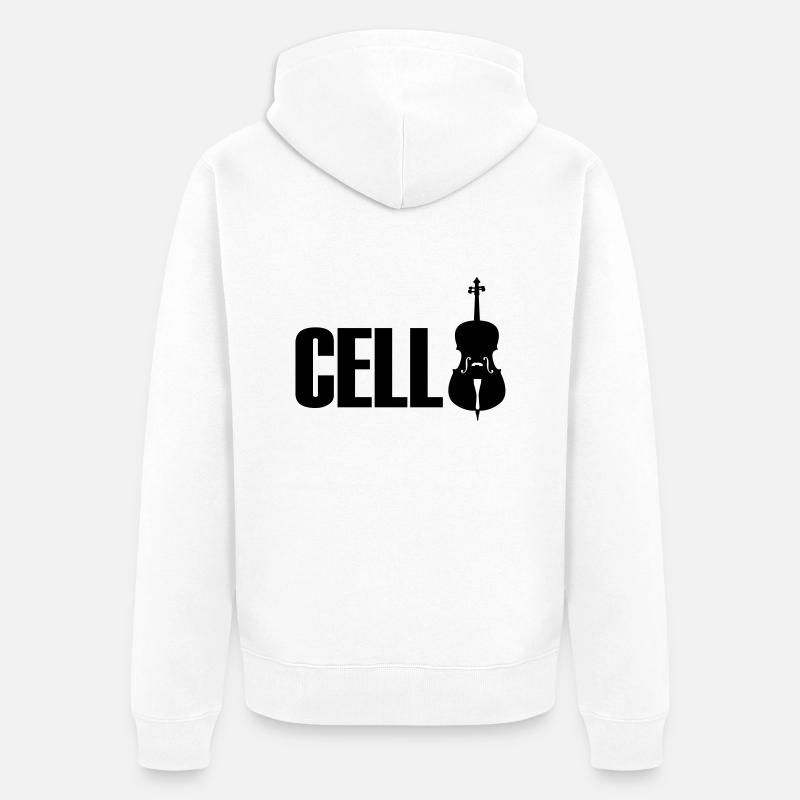 cello - Veste à capuche bio Premium Unisexe - blanc