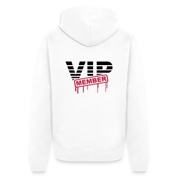 VIP Member - Veste à capuche bio Premium Unisexe - blanc - Dos - Thijin (182cm)