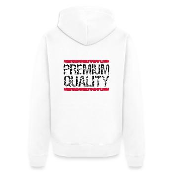 Cool Premium-Quality Logo-Design - Veste à capuche bio Premium Unisexe - blanc - Dos - Thijin (182cm)