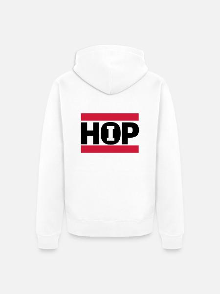 hip hop - Unisex Premium Bio Zip Hoodie - Weiß