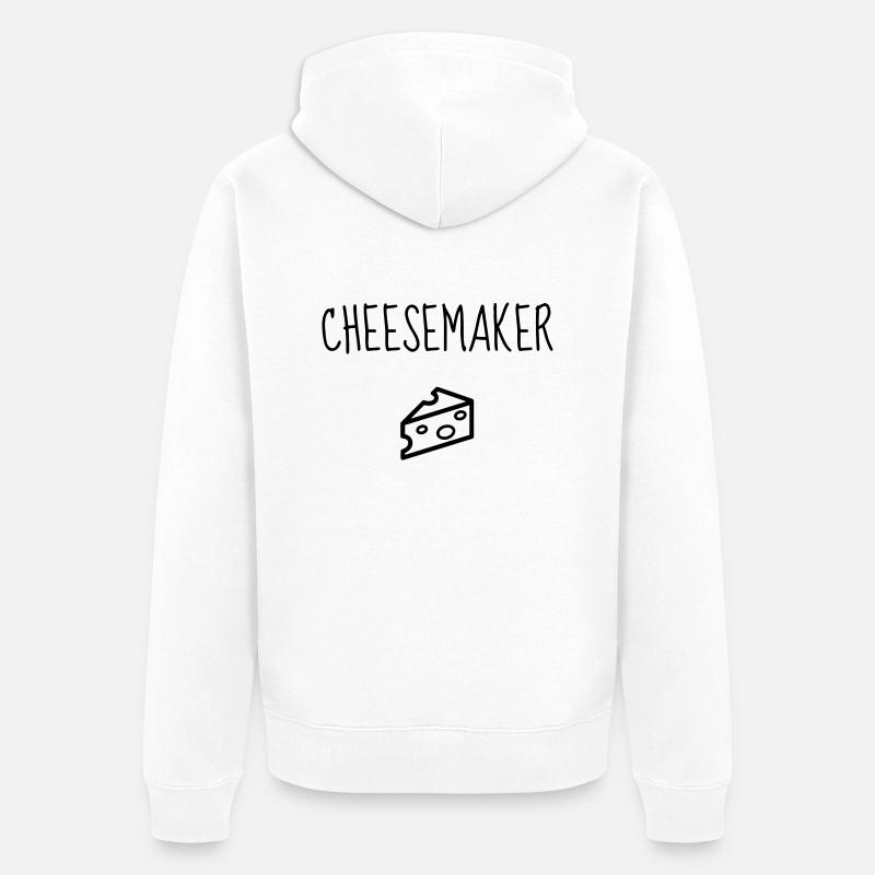 Fromager / Fromage / Travail / Métier / Job - Veste à capuche bio Premium Unisexe - blanc