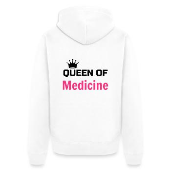 Doctor Arzt Médecin Docteur Medecine Life - Unisex Premium Organic Zip Hoodie - white - Back - Thijin (182cm)