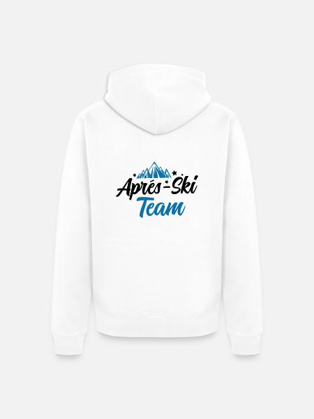 Après-Ski Team - Unisex Premium Organic Zip Hoodie - white