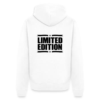 Limited Edition - Unisex Premium Organic Zip Hoodie - white - Back - Thijin (182cm)