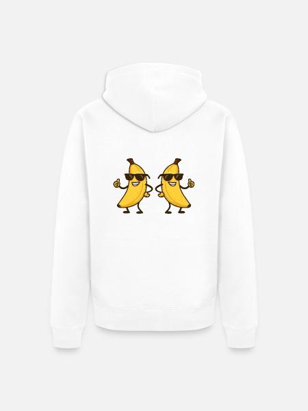 Babane Comic Cool 2 - Unisex Premium Organic Zip Hoodie - white