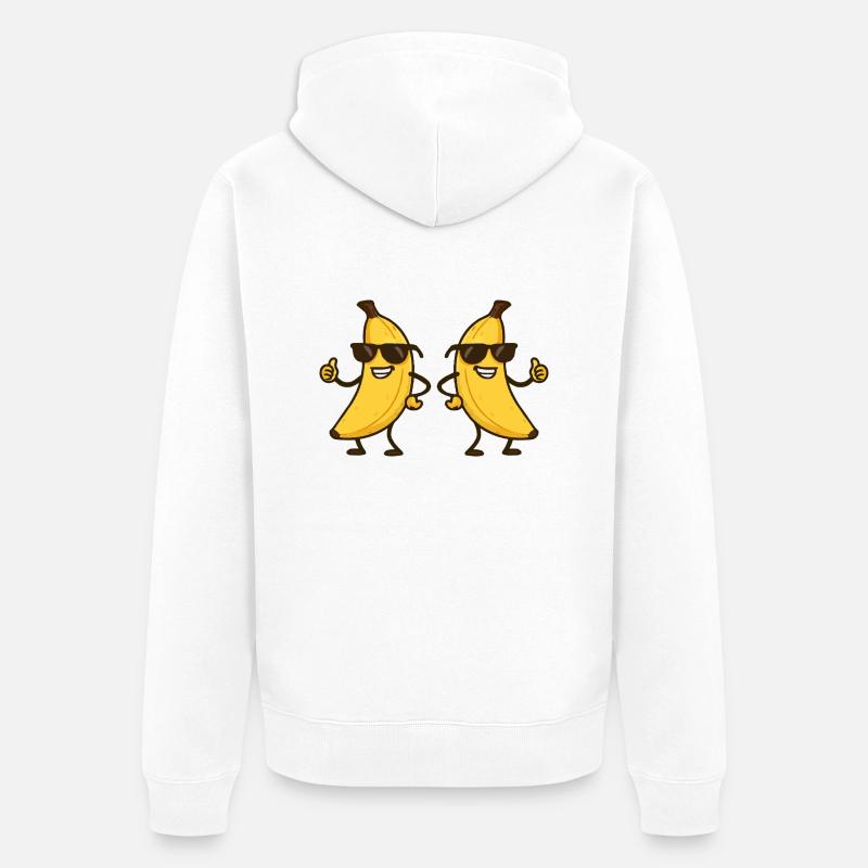 Babane Bande Dessinée Cool 2 - Veste à capuche bio Premium Unisexe - blanc