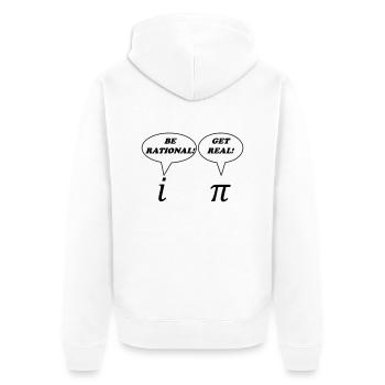 Math: Get Real - Veste à capuche bio Premium Unisexe - blanc - Dos - Thijin (182cm)