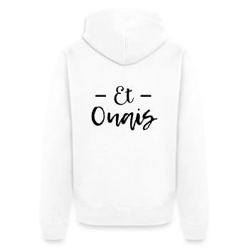 Et ouais - Veste à capuche bio Premium Unisexe - blanc - Dos - Thijin (182cm)