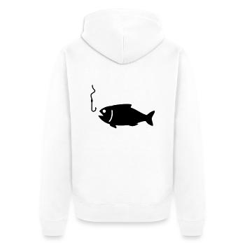 fisch - Veste à capuche bio Premium Unisexe - blanc - Dos - Thijin (182cm)