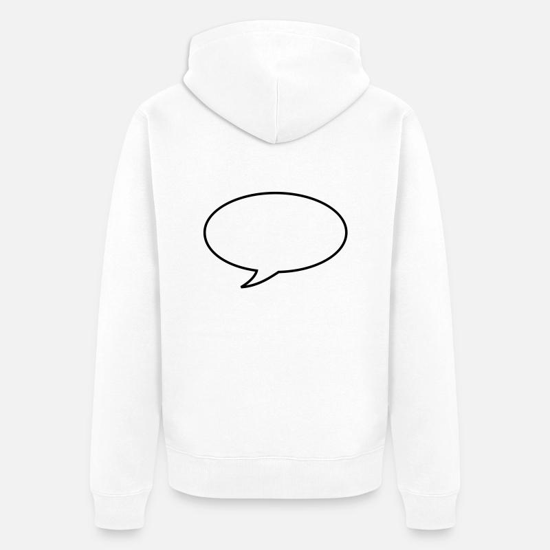 bubble - Veste à capuche bio Premium Unisexe - blanc