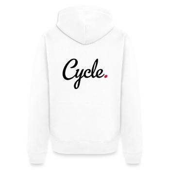 cyclisme - Veste à capuche bio Premium Unisexe - blanc - Dos - Thijin (182cm)