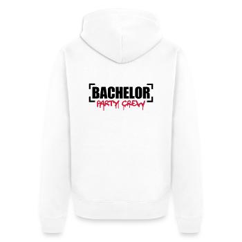 Bachelor Party Crew - Veste à capuche bio Premium Unisexe - blanc - Dos - Thijin (182cm)