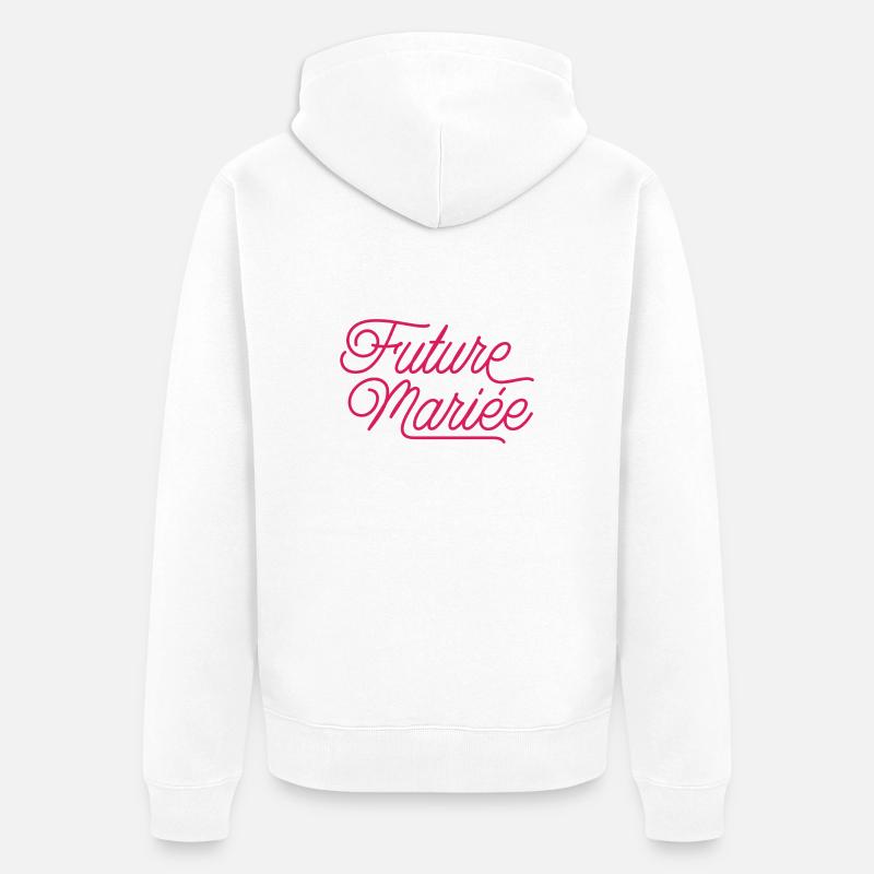 Future mariée evjf - Veste à capuche bio Premium Unisexe - blanc