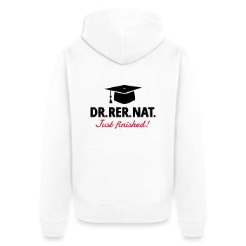 Doctor - Unisex Premium Organic Zip Hoodie - white - Back - Thijin (182cm)