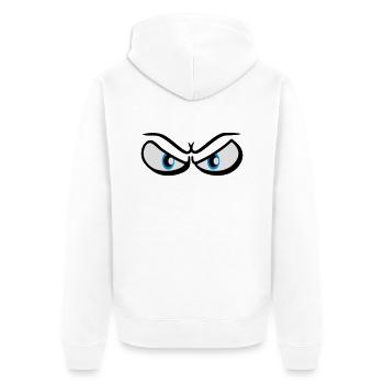Mauvais œil dangereuse - Veste à capuche bio Premium Unisexe - blanc - Dos - Thijin (182cm)