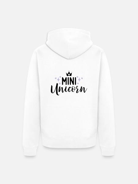 Unicorn - Unisex Premium Bio Zip Hoodie - Weiß