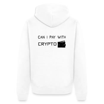 Bitcoin Trading Crypto Stocks - Veste à capuche bio Premium Unisexe - blanc - Dos - Thijin (182cm)