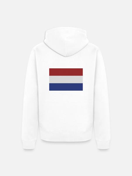 niederlande - Unisex Premium Organic Zip Hoodie - white