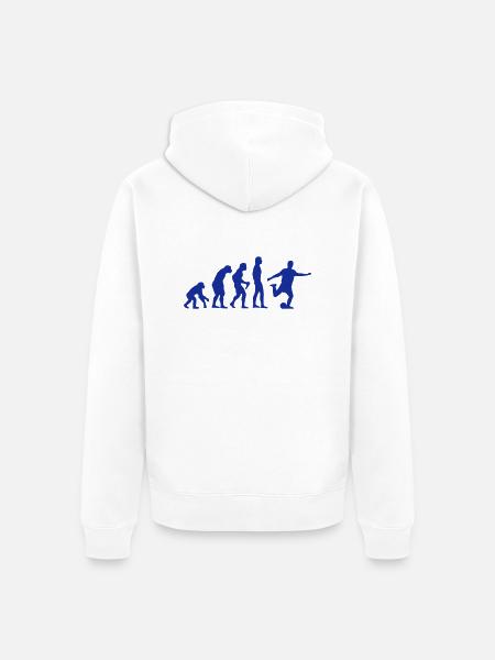 Fußball, fussball - Unisex Premium Bio Zip Hoodie - Weiß