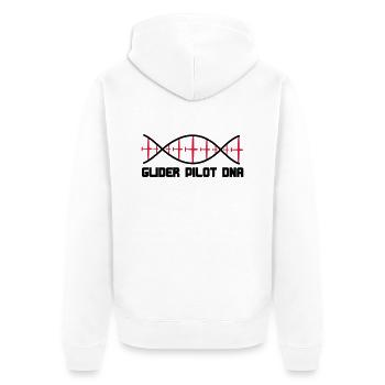 dna planeur - Veste à capuche bio Premium Unisexe - blanc - Dos - Thijin (182cm)